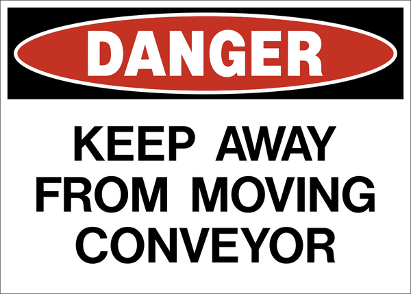 Danger Conveyor Western Safety Sign