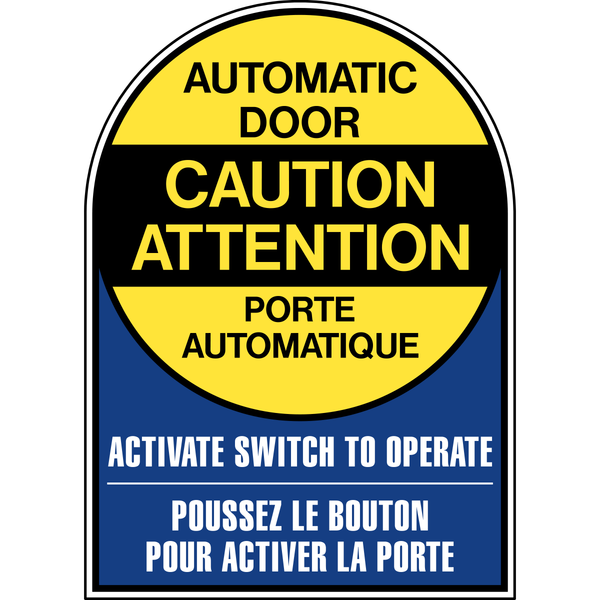 Automatic Door Signs - Caution Automatic Door