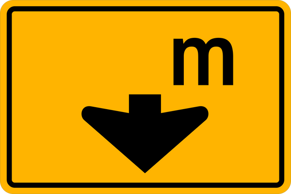 WA-27 - Maximum Clearance Warning Traffic Sign – Western Safety 