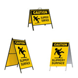 Caution Slippery Surface A-Frame Sign Stand