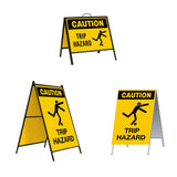 Caution Trip Hazard A-Frame Sign Stand