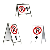 No Parking Ahead A-Frame Sign Stand