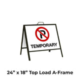 No Parking Temporary A-Frame Sign Stand