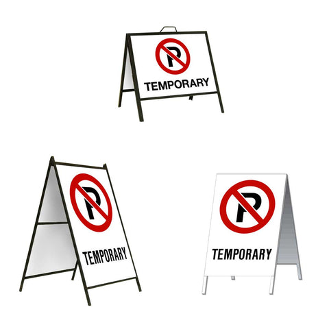 No Parking Temporary A-Frame Sign Stand