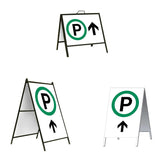 Parking Ahead with Arrow A-Frame Sign Stand