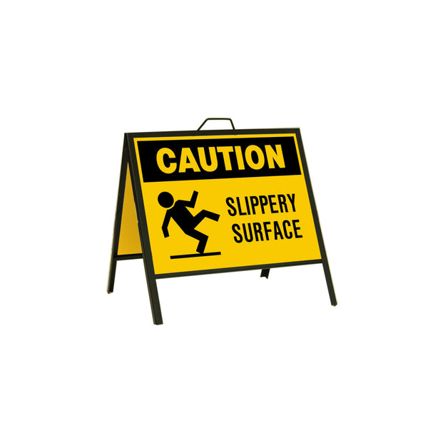 Caution Slippery Surface 24x18 Western Safety Sign