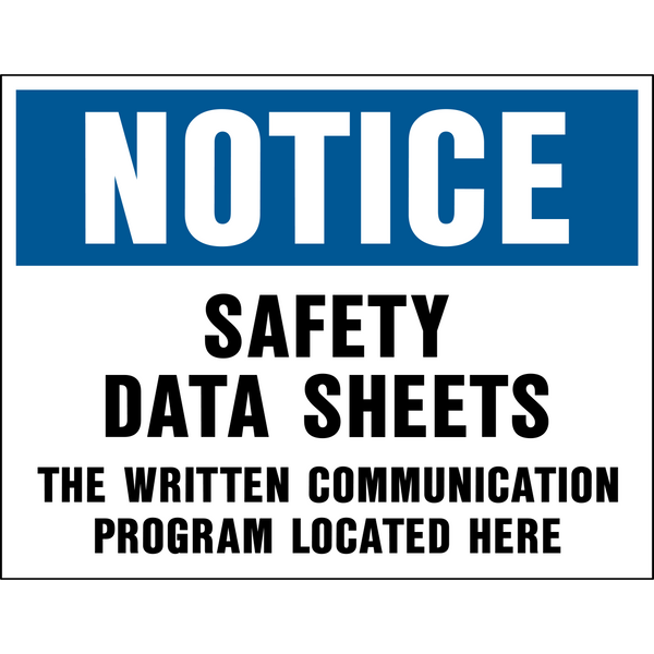 Notice - SDS – Western Safety Sign