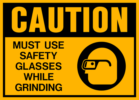 Caution - Eye Protection