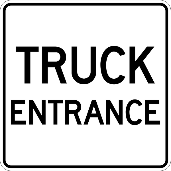 Truck Entrance – Western Safety Sign