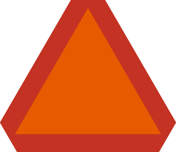 Slow Moving Vehicle Sign