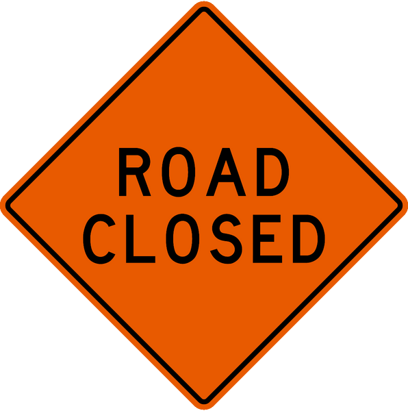 Road Closed Construction Traffic Sign | Western Safety Sign